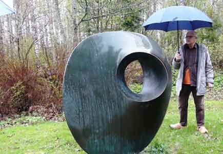 lucien den arend in his own sculpture park