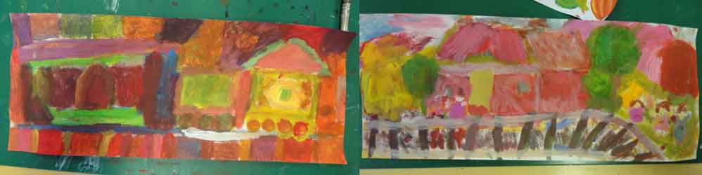 The painting process has almost been ended.