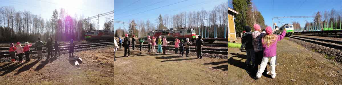 even the train drivers liked the actions of the children
