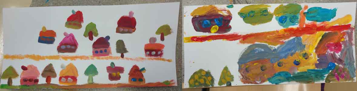 The Savo-rail by children of the first class in Haukivuori